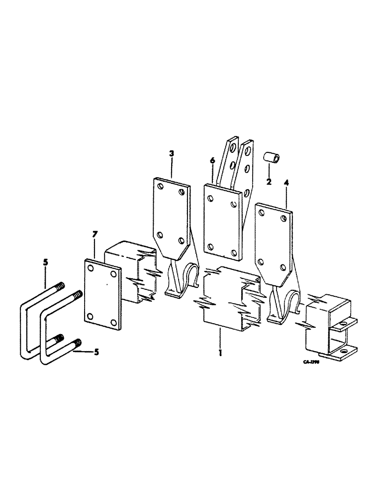 Схема запчастей Case IH 300 - (C-02) - MAIN FRAME, FOR UNITS A THRU H 