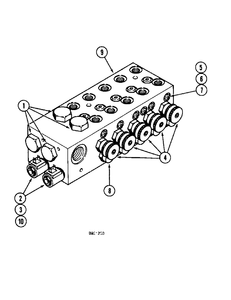 Схема запчастей Case IH 1800 - (8-38) - MOTOR CONTROL VALVE ASSEMBLY (07) - HYDRAULICS