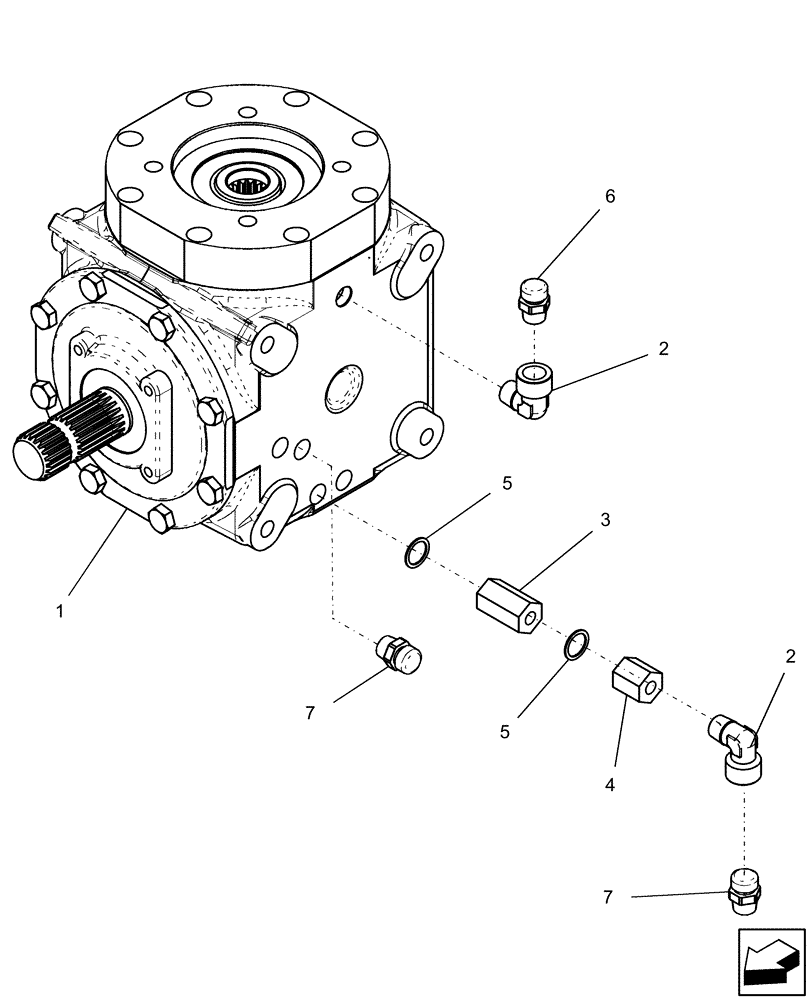 Схема запчастей Case IH 1240 - (31.220.02) - GEARBOX 87479369 ACCESSORY KIT (31) - IMPLEMENT POWER TAKE OFF