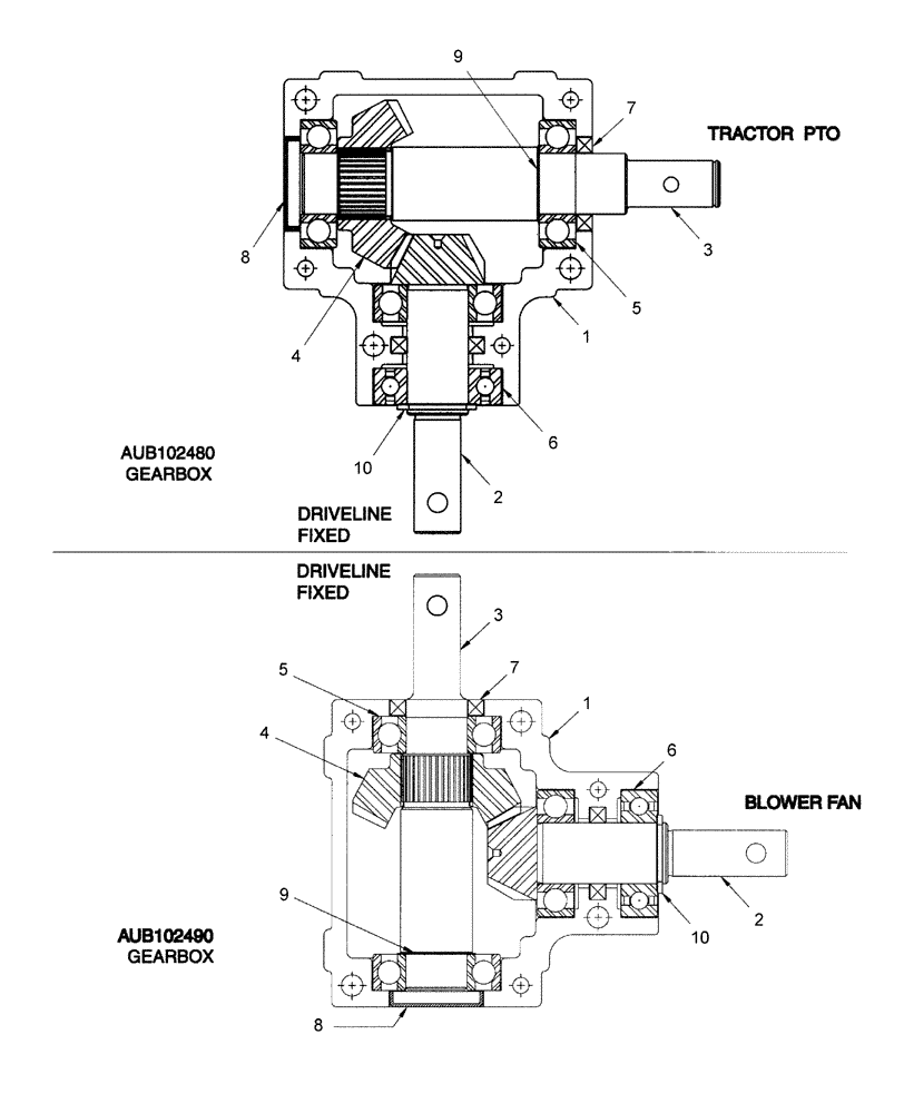 Схема запчастей Case IH 715672026 - (005) - GEARBOX COMPONENTS 