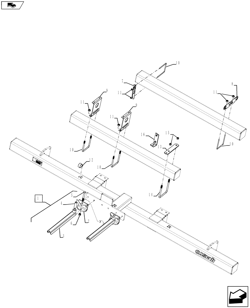 Схема запчастей Case IH 940 - (88.100.01) - AA MOUNTIN ASSEMBLY (88) - ACCESSORIES