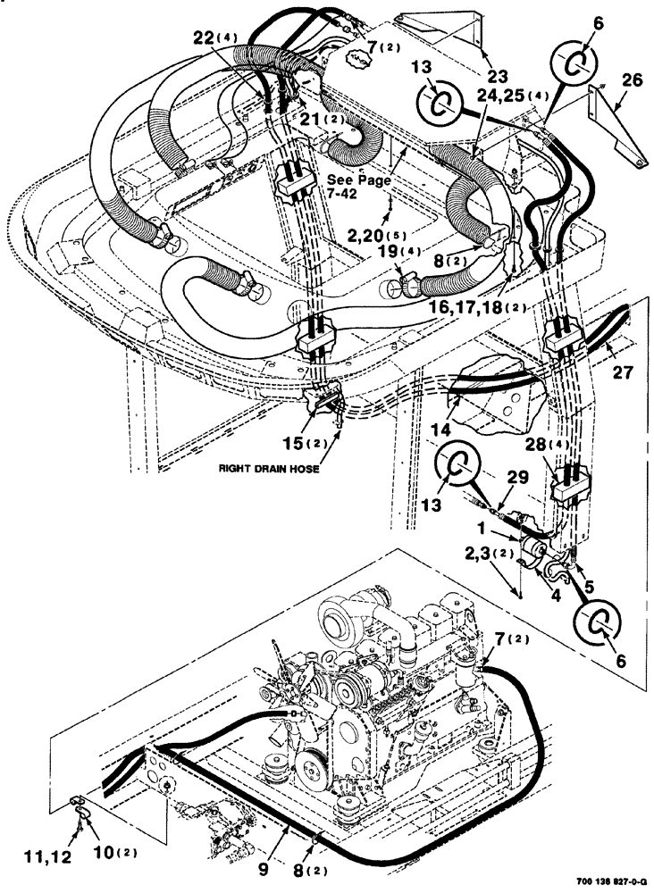 Схема запчастей Case IH 8880 - (07-040) - AIR CONDITIONER ASSEMBLY (50) - CAB CLIMATE CONTROL