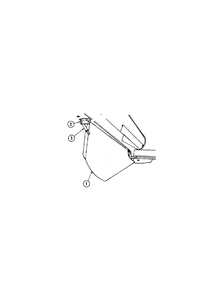 Схема запчастей Case IH 856 - (48) - LEFT HAND DEFLECTOR ATTACHMENT 