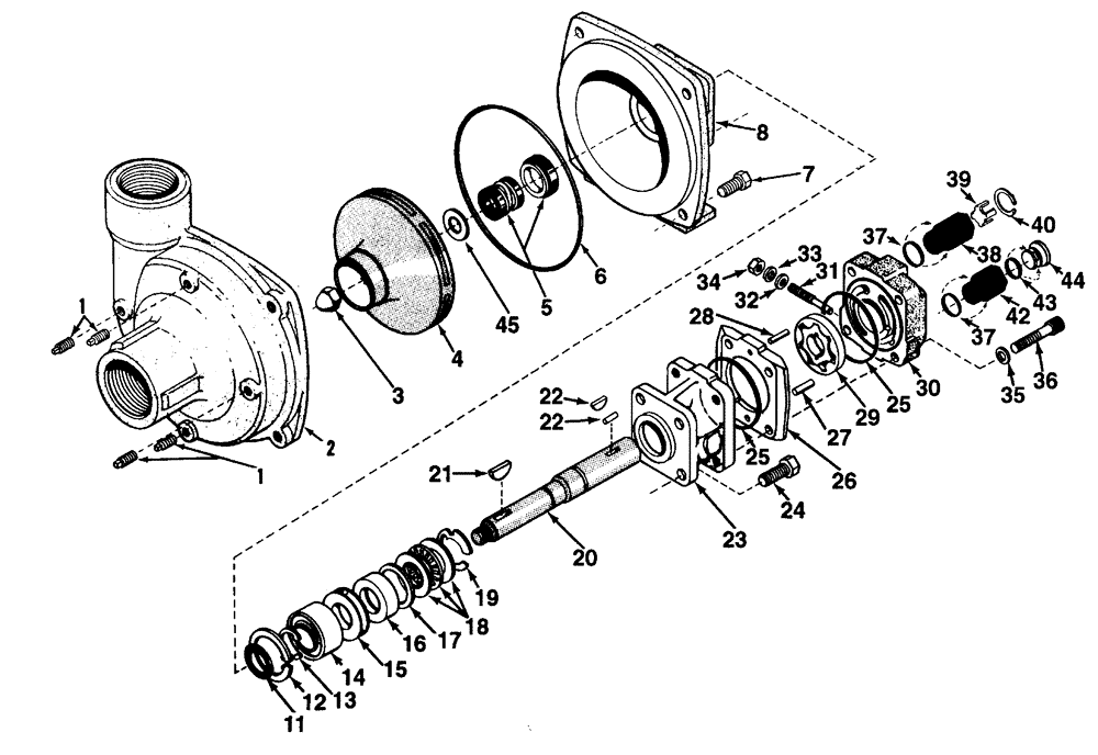 Схема запчастей Case IH 438 - (13-001) - PUMP-HYPRO 2" INLET, 9304C-HM1C Hydraulic Components