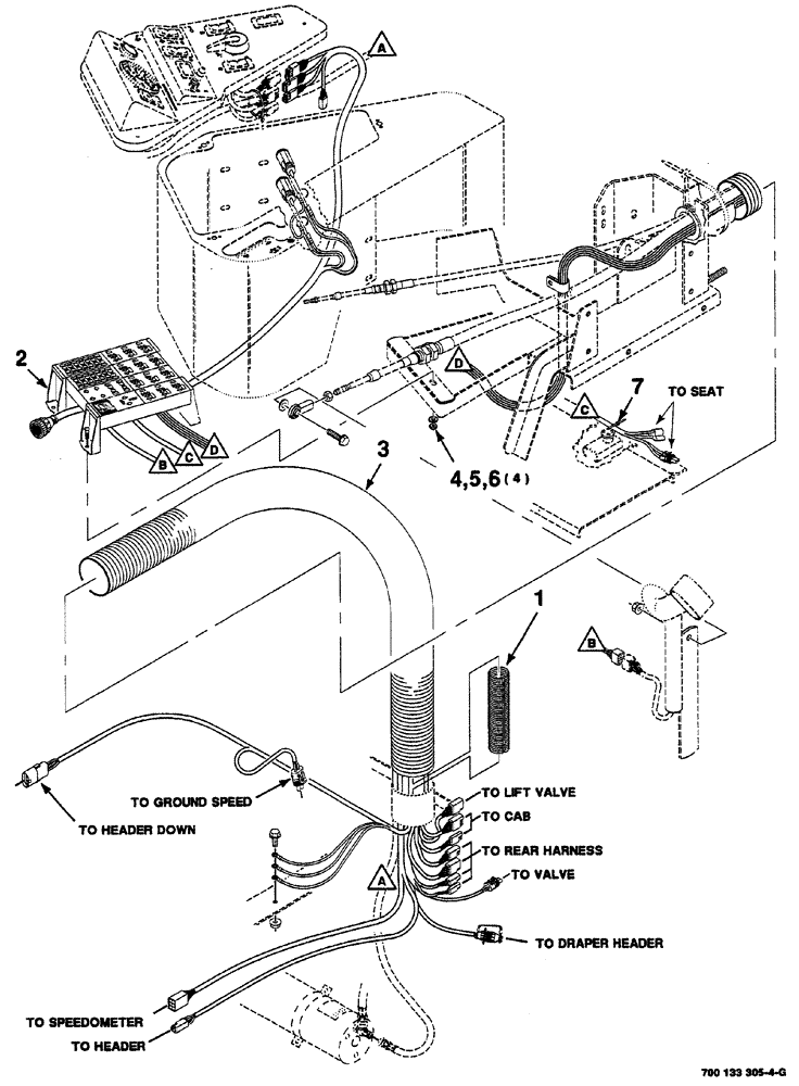 Схема запчастей Case IH 8870 - (04-12) - CONTROL ASSEMBLY (33) - BRAKES & CONTROLS