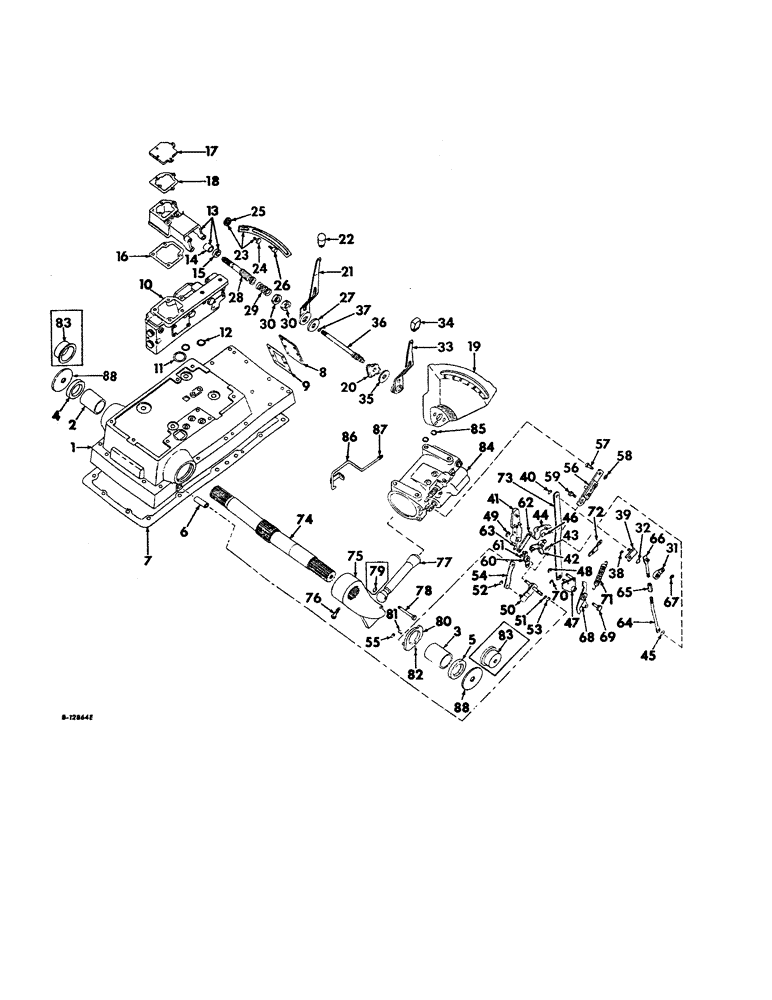 Схема запчастей Case IH 1456 - (10-24) - HYDRAULICS, DRAFT CONTROL, FARMALL TRACTORS W/S/N 13327 & BELOW, INTL TRACTORS W/ S/N 10206 & BELOW (07) - HYDRAULICS