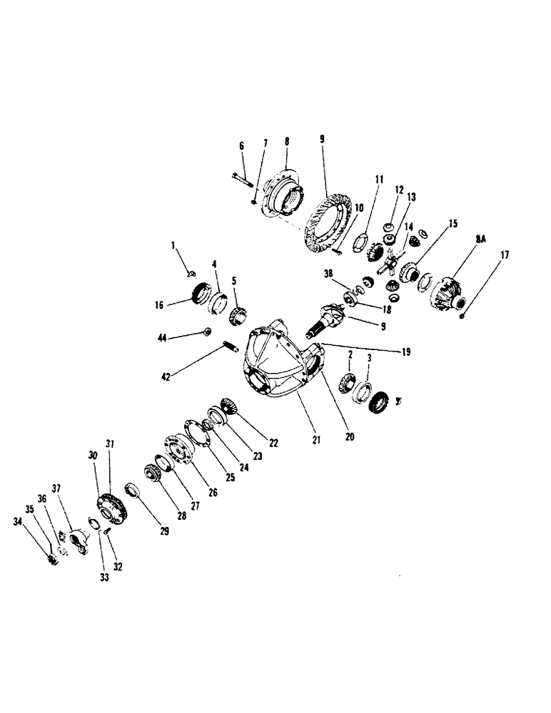 Схема запчастей Case IH STEIGER - (04-49) - DIFF. & CARRIER ASSY., ROCKWELL, (BC I SN 2019 & BELOW) (04) - Drive Train