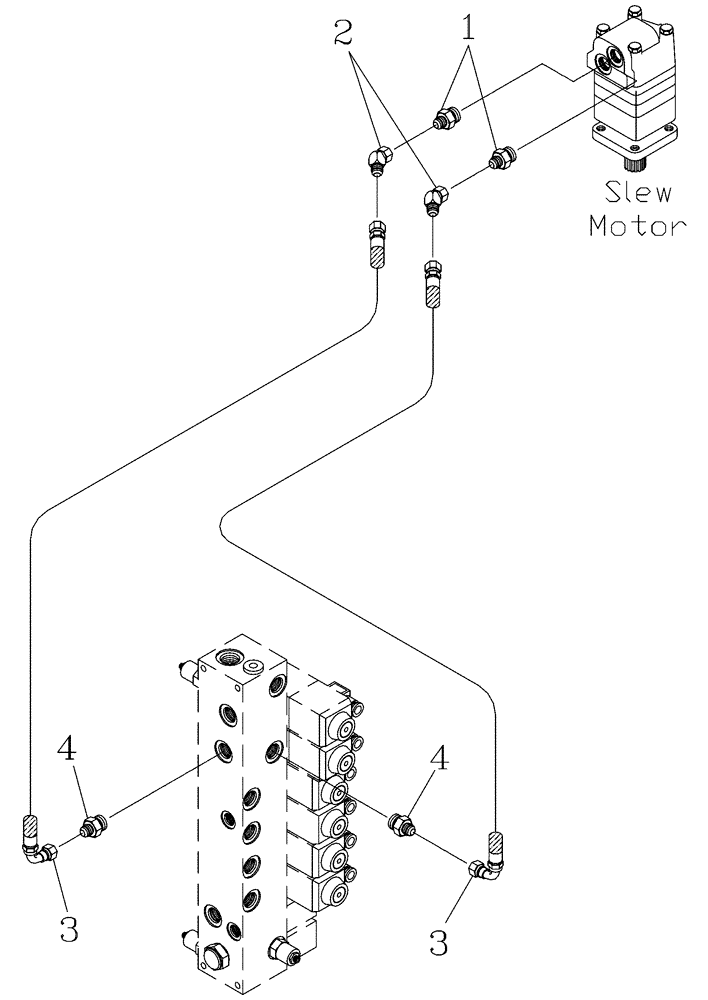 Схема запчастей Case IH 7700 - (B10[03]) - HYDRAULIC CIRCUIT {Primary Hood Slew} Hydraulic Components & Circuits