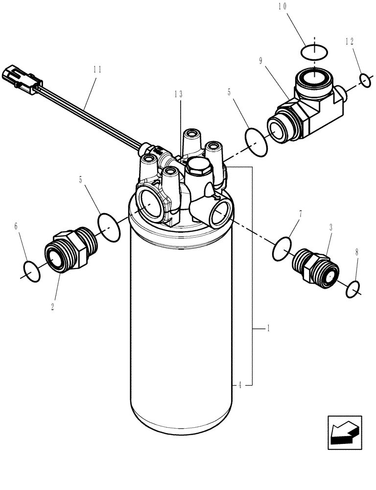 Схема запчастей Case IH 7120 - (29.204.06) - FILTER ASSY - HYDRO CHARGE (29) - HYDROSTATIC DRIVE