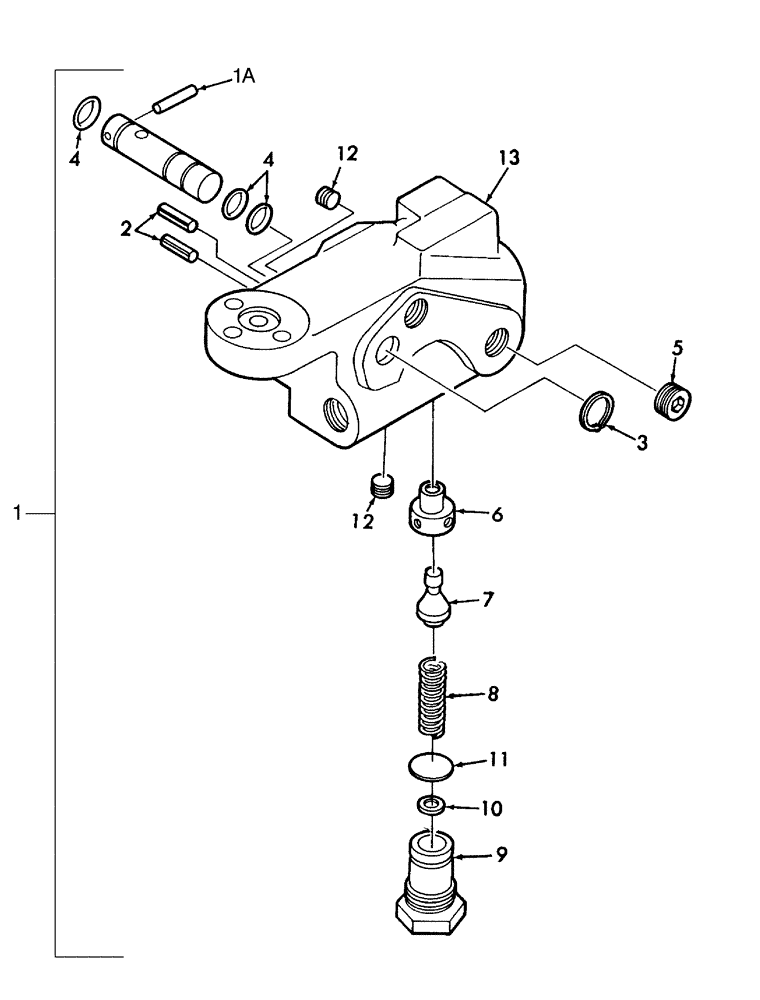 Схема запчастей Case IH DX21 - (07.11) - MANIFOLD DIVERTER BLOCK (07) - HYDRAULIC SYSTEM