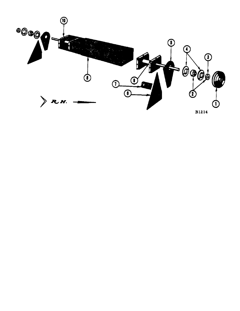 Схема запчастей Case IH 1060 - (044) - FEEDER ROLL ATTACHMENT (58) - ATTACHMENTS/HEADERS