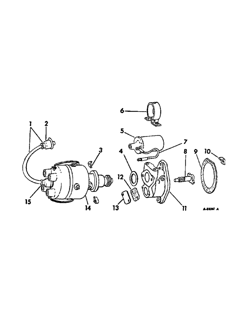 Схема запчастей Case IH INTERNATIONAL - (12-26) - POWER, C-60 ENGINE, BATTERY IGNITION UNIT Power