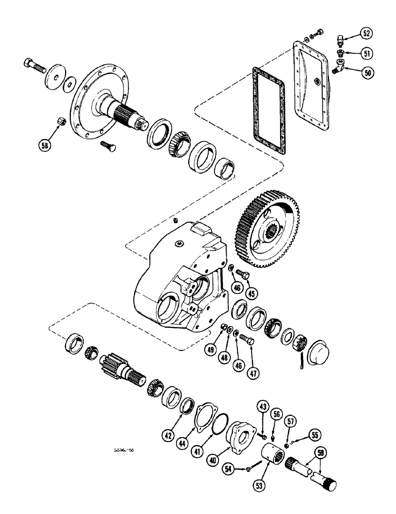 Схема запчастей Case IH 1660 - (6-78) - FINAL DRIVE, (CONTD) (03) - POWER TRAIN