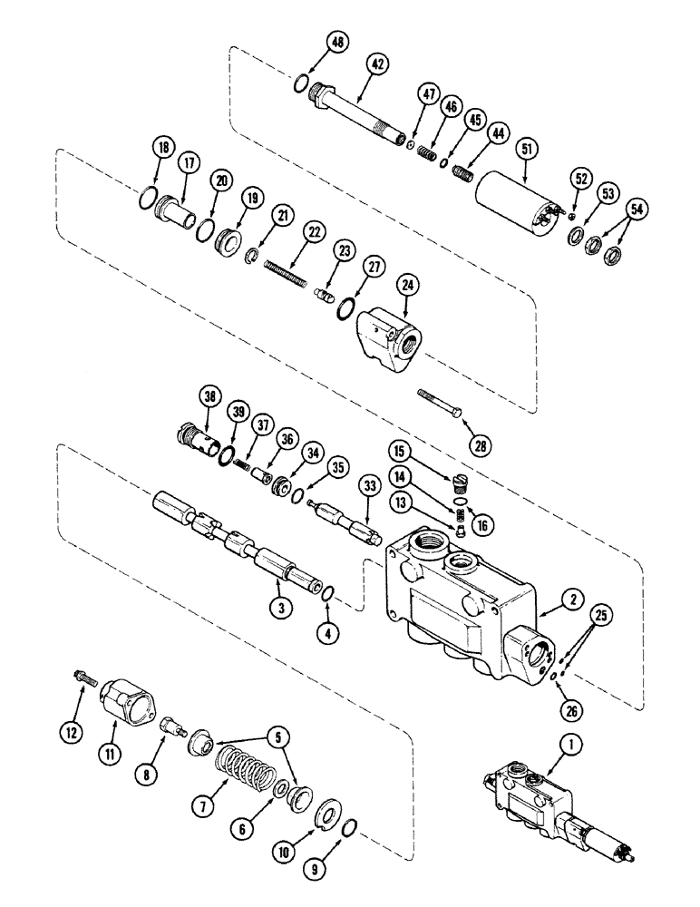 Схема запчастей Case IH 4694 - (8-376) - HITCH CONTROL VALVE ASSEMBLY, A169630 (08) - HYDRAULICS