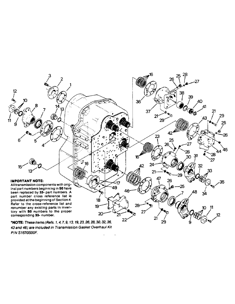 Схема запчастей Case IH 9110 - (04-69) - 33-1470T1 TRANSMISSION ASSEMBLY (04) - Drive Train