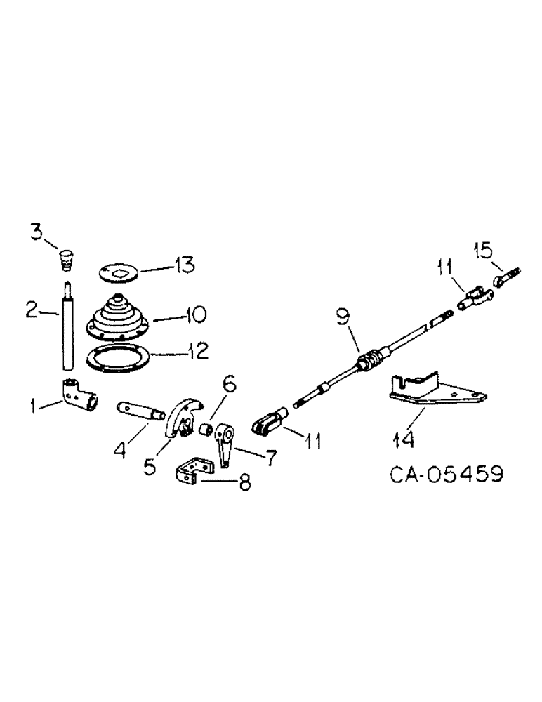 Схема запчастей Case IH 4786 - (07-10) - DRIVE TRAIN, TRANSMISSION HI-LO RANGE CONTROLS (04) - Drive Train