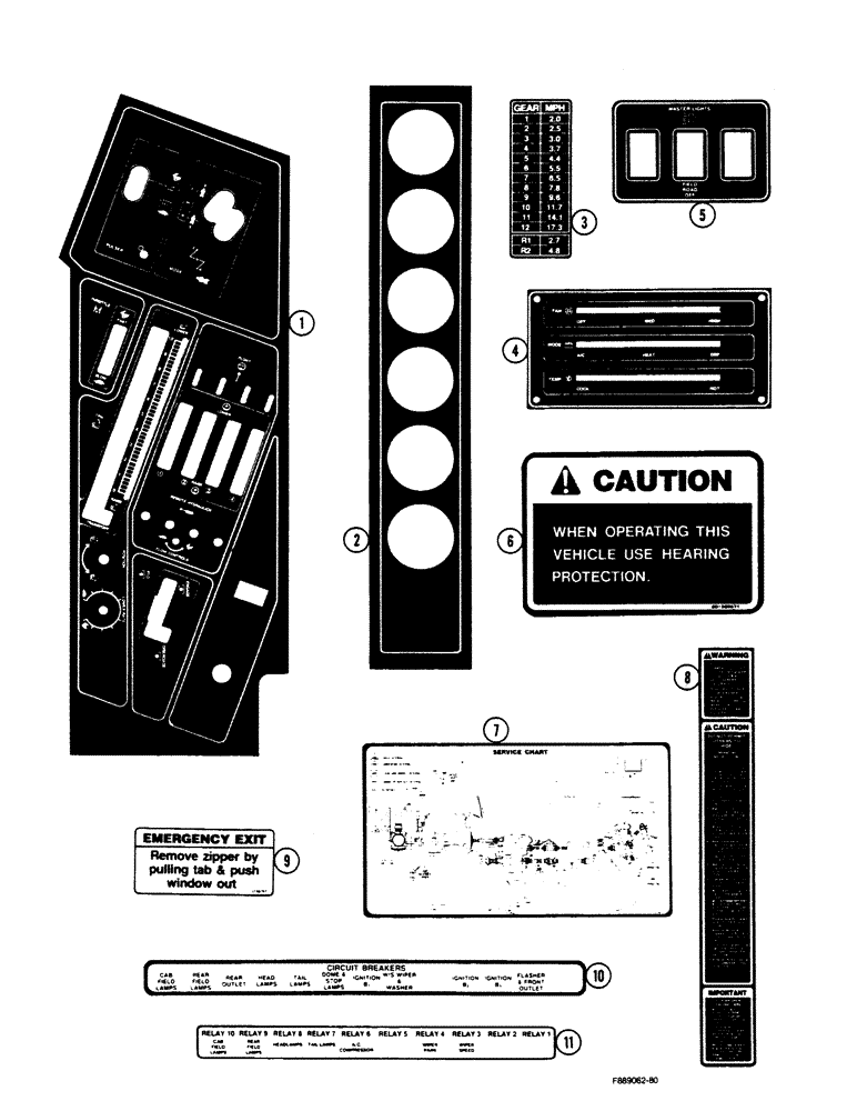 Схема запчастей Case IH 9150 - (9-112) - 60-5937T1 DECALS (09) - CHASSIS/ATTACHMENTS