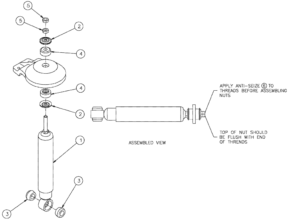 Схема запчастей Case IH SPX3310 - (06-016) - SUSPENSION SHOCK ASSEMBLY Hydraulic Plumbing