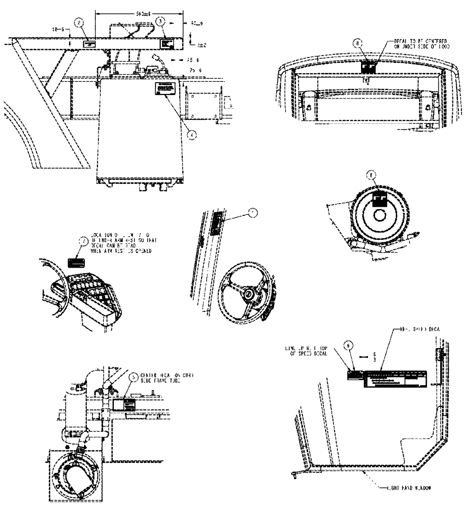 Схема запчастей Case IH TITAN 4520 - (09-003[01]) - LABEL/WARNING GROUP (13) - DECALS