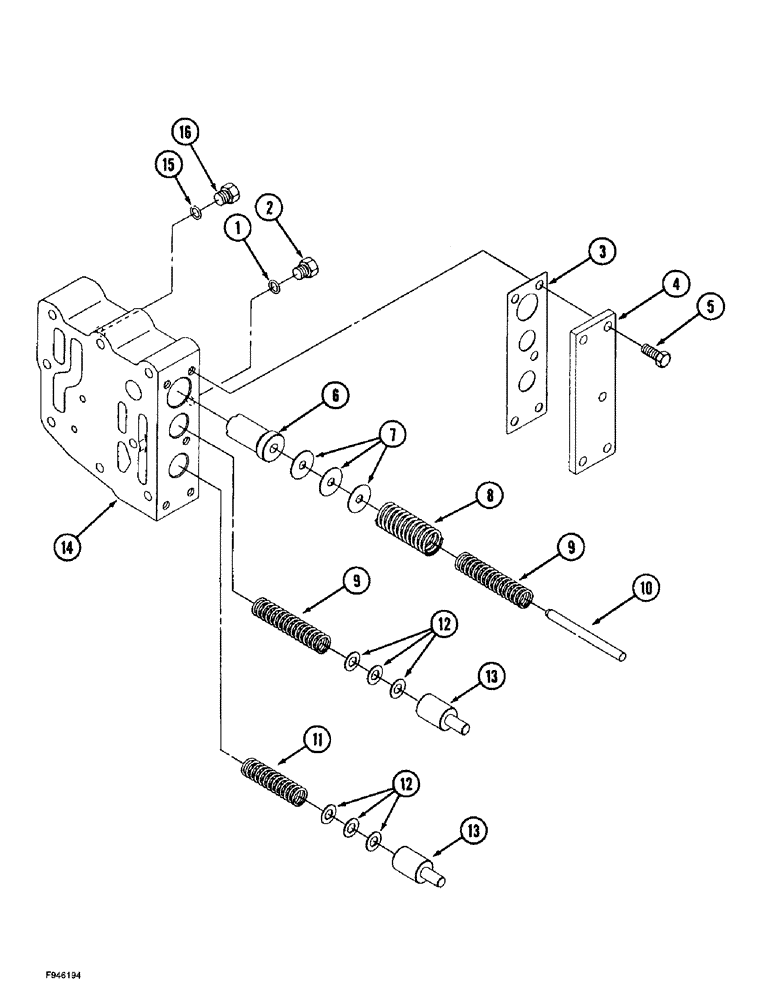 Схема запчастей Case IH 9390 - (6-096) - 24 SPEED SYNCHROSHIFT TRANSMISSION ASSEMBLY, REGULATOR VALVE (06) - POWER TRAIN