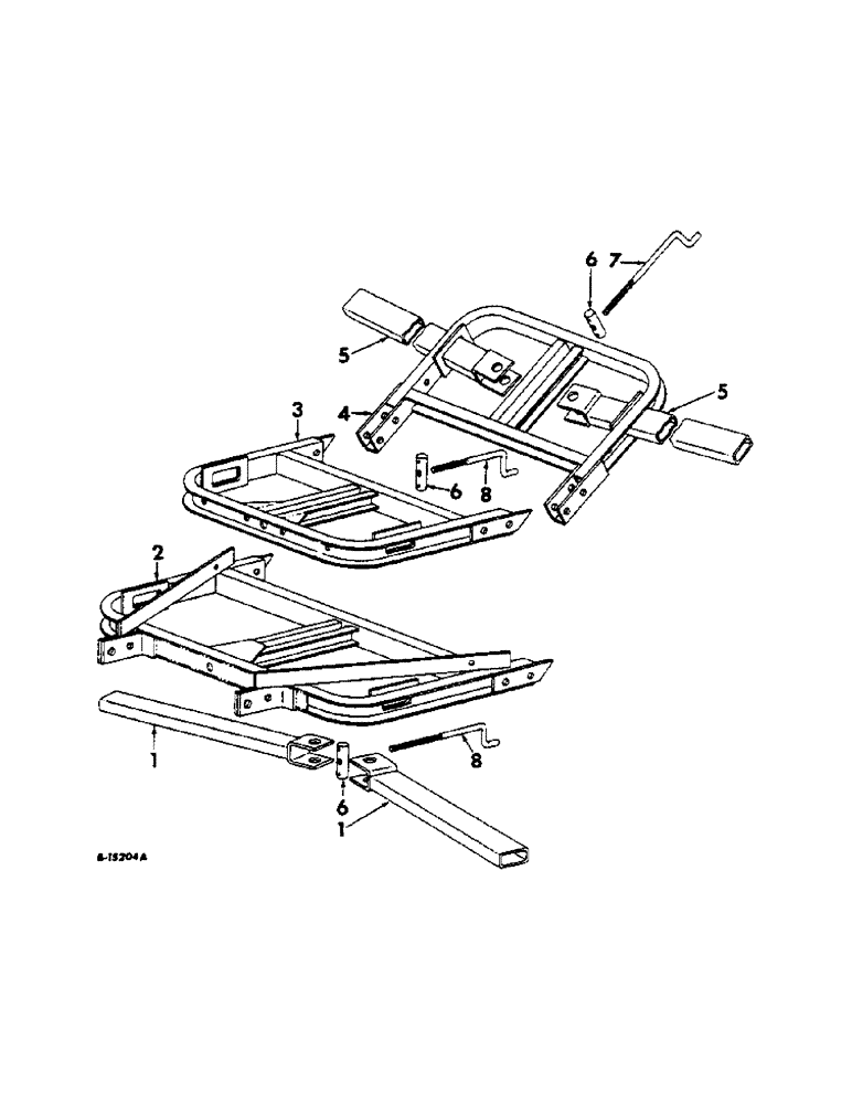 Схема запчастей Case IH 60F - (K-02) - FRONT AND REAR FRAMES AND GANG BAR TUBES 