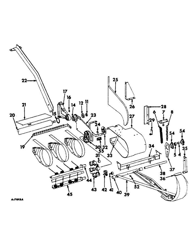 Схема запчастей Case IH 303 - (271) - WINDROW PICKUP, ROTARY TYPE, BASIC (58) - ATTACHMENTS/HEADERS