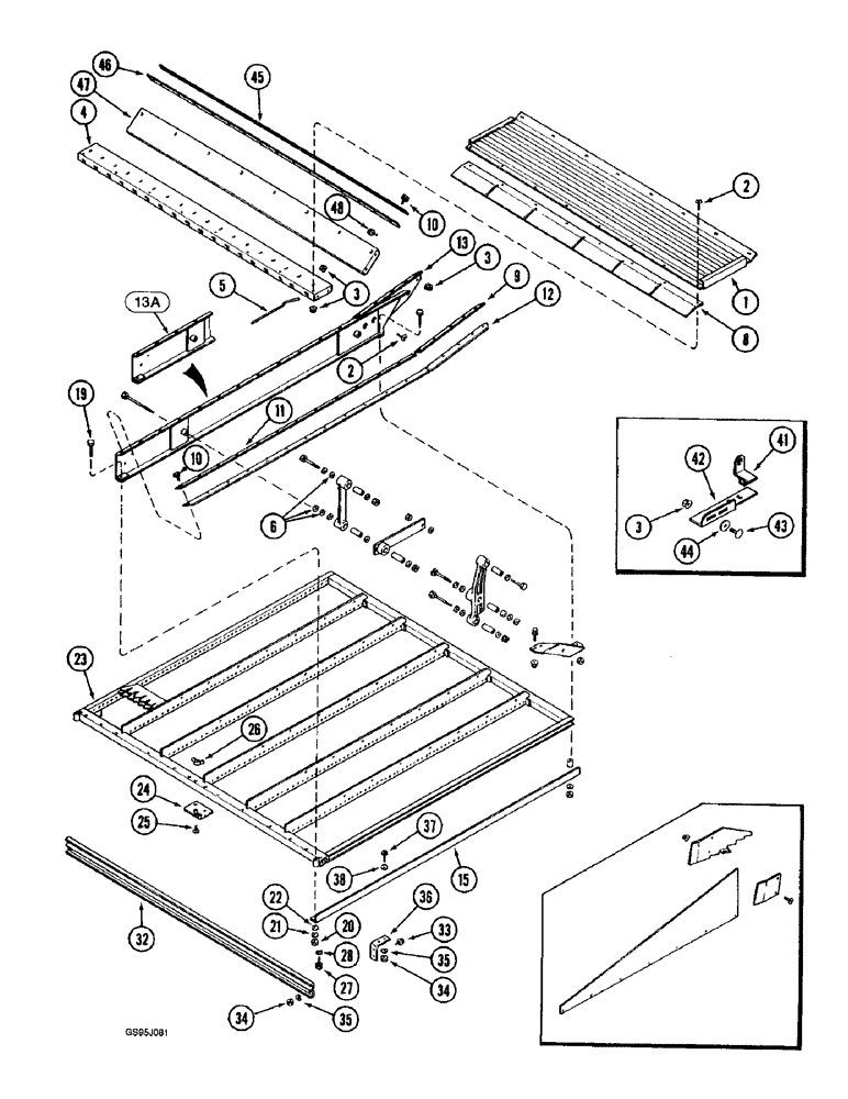 Схема запчастей Case IH 1682 - (9-108) - SHOE CHAFFER SIEVE (09) - CHASSIS ATTACHMENTS