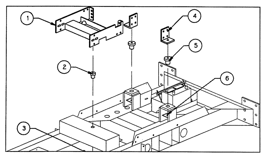 Схема запчастей Case IH PATRIOT NT - (02-001) - ENGINE MOUNTS (01) - ENGINE