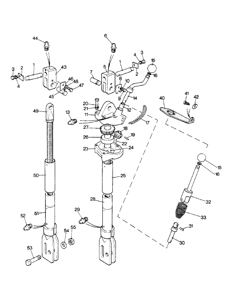 Схема запчастей Case IH 1690 - (L02-1) - LEVELLING LEVER AND LIFT ROD, HIGH PLATFORM, CAB, LOW PROFILE (09) - IMPLEMENT LIFT