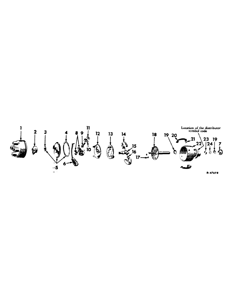 Схема запчастей Case IH 2504 - (085) - ELECTRICAL SYSTEM, BATTERY IGNITION DISTRIBUTOR (06) - ELECTRICAL SYSTEMS