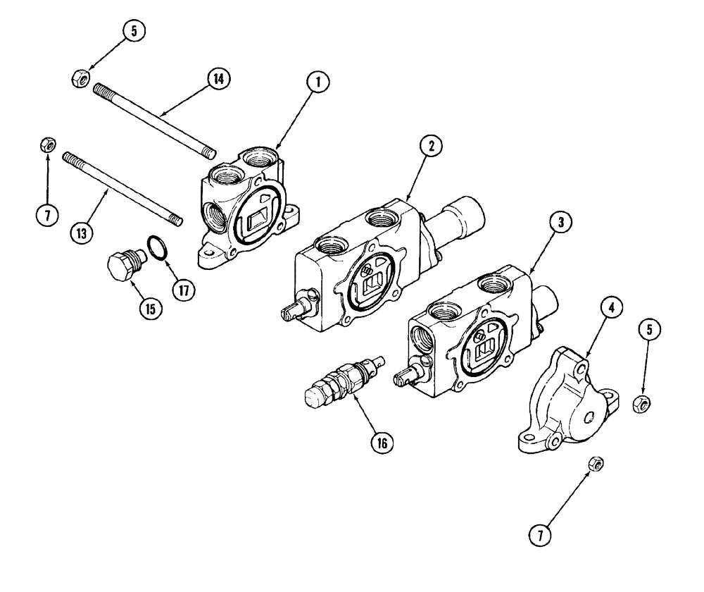 Схема запчастей Case IH 2255 - (8-38) - HYDRAULIC CONTROL VALVE (08) - HYDRAULICS