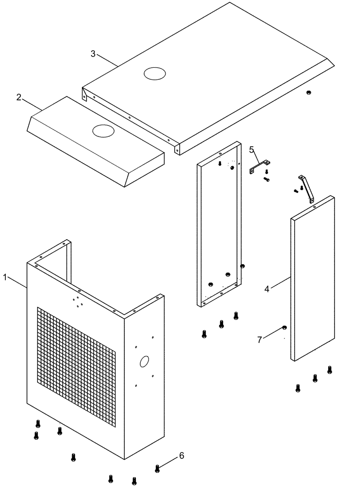 Схема запчастей Case IH P85 - (09-02) - HOOD ASSEMBLY - P85 (09) - CHASSIS/ATTACHMENTS