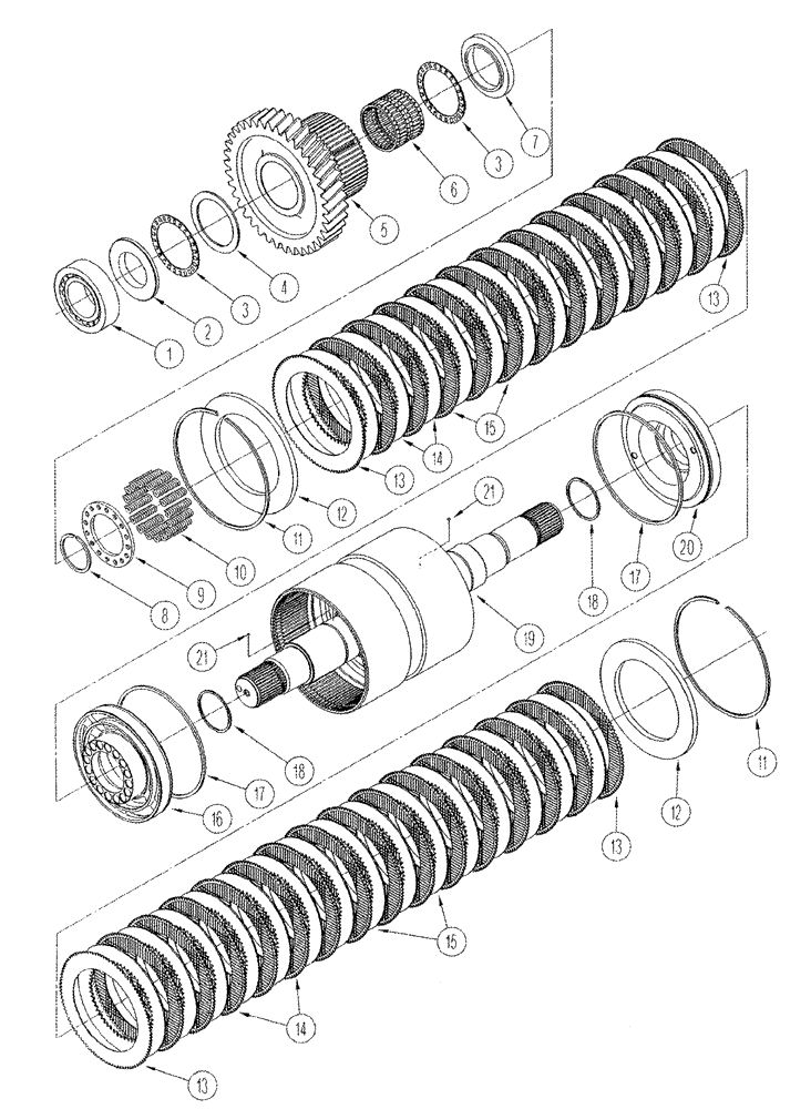 Схема запчастей Case IH STX375 - (06-30) - FIFTH SHAFT ASSY (06) - POWER TRAIN