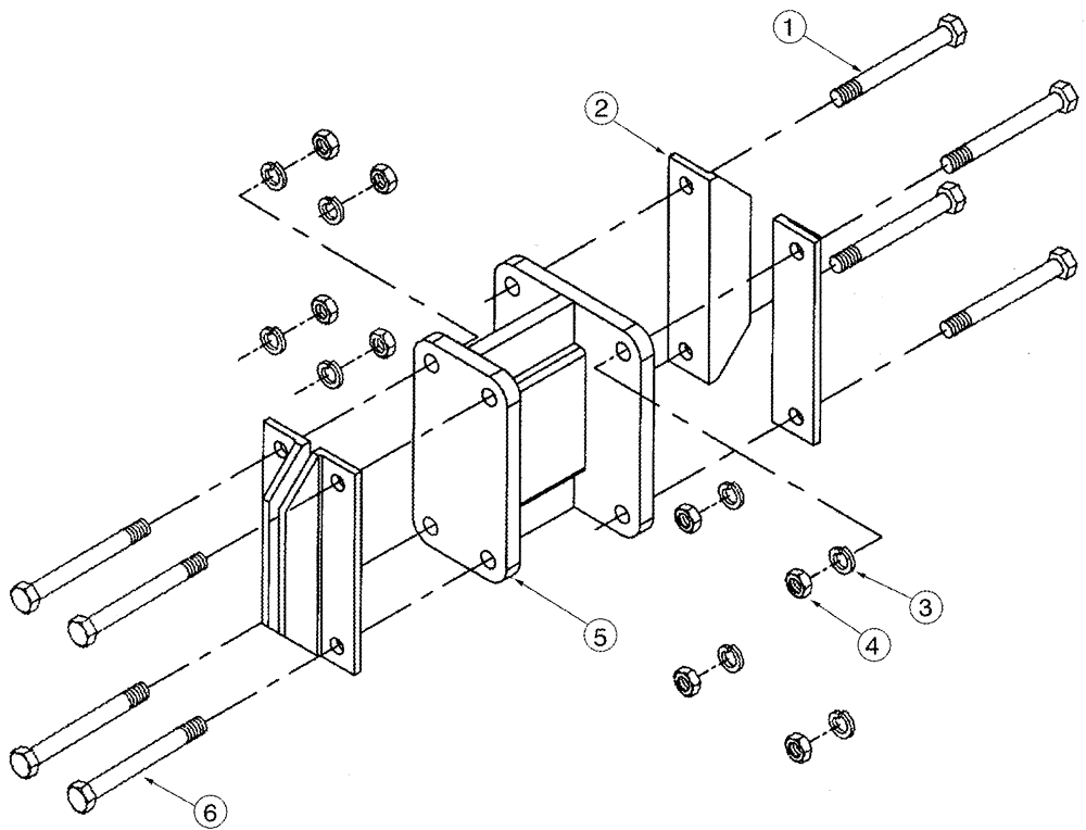 Схема запчастей Case IH 2240 - (09-02) - HITCH MOUNTING 16 Row 30 inch Folding 