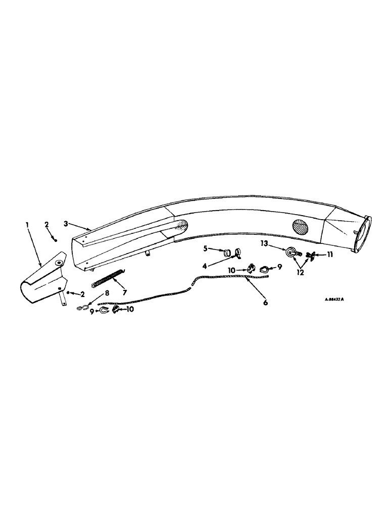 Схема запчастей Case IH 55 - (B-24) - BLOWER SPOUT AND DEFLECTOR (70) - EJECTION