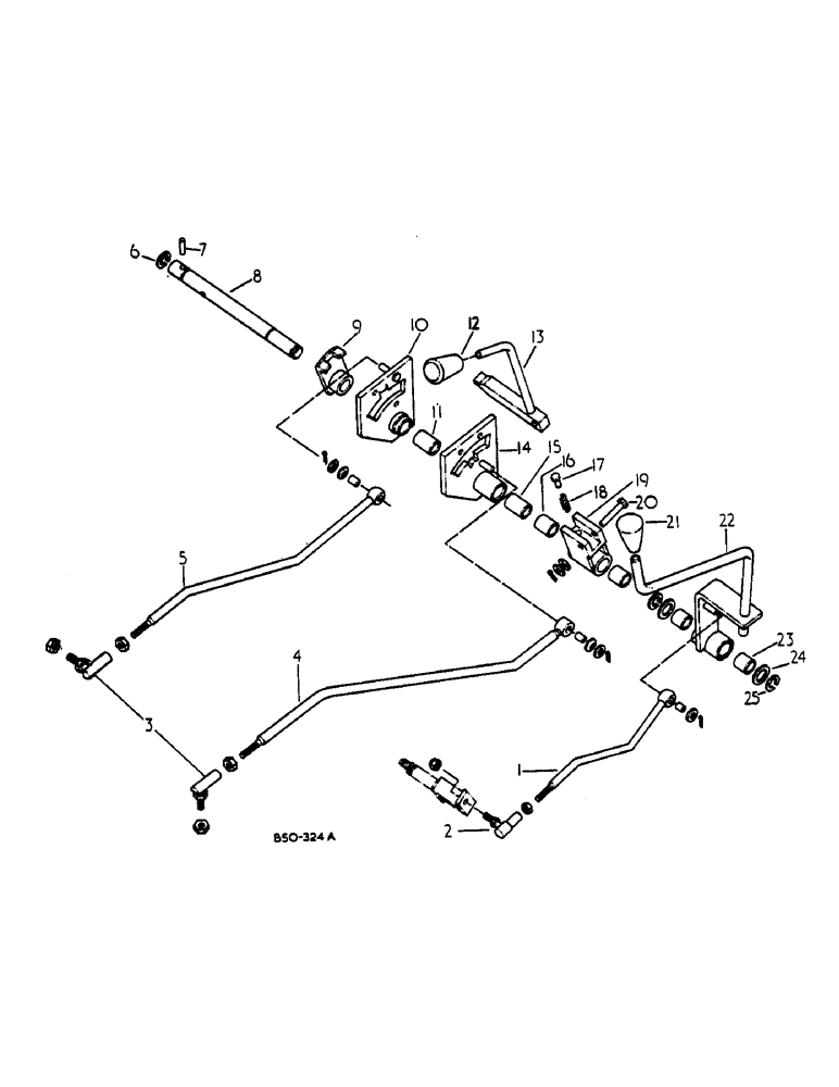 Схема запчастей Case IH 385 - (00F03) - FORWARD AND REVERSE CONTROLS - 385 485 SLOW AND FAST SPEED (04) - Drive Train