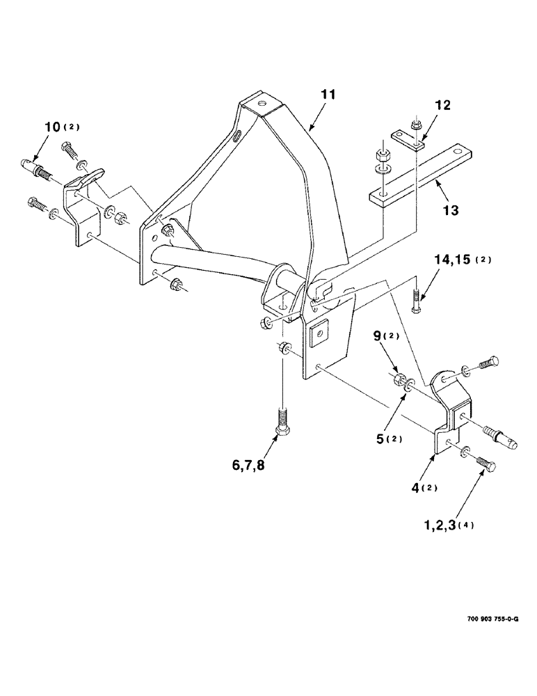 Схема запчастей Case IH 8312 - (7-06) - HITCH ASSEMBLY, SWIVEL (37) - HITCHES, DRAWBARS & IMPLEMENT COUPLINGS