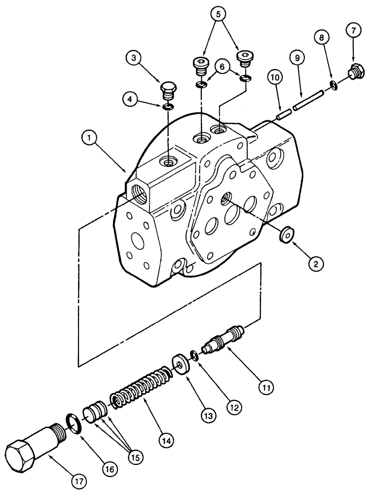 Схема запчастей Case IH CPX420 - (06-12) - PUMP ASSY - HYDROSTATIC - INTERNAL PRESSURE OVERRIDE REPAIR (03) - POWER TRAIN