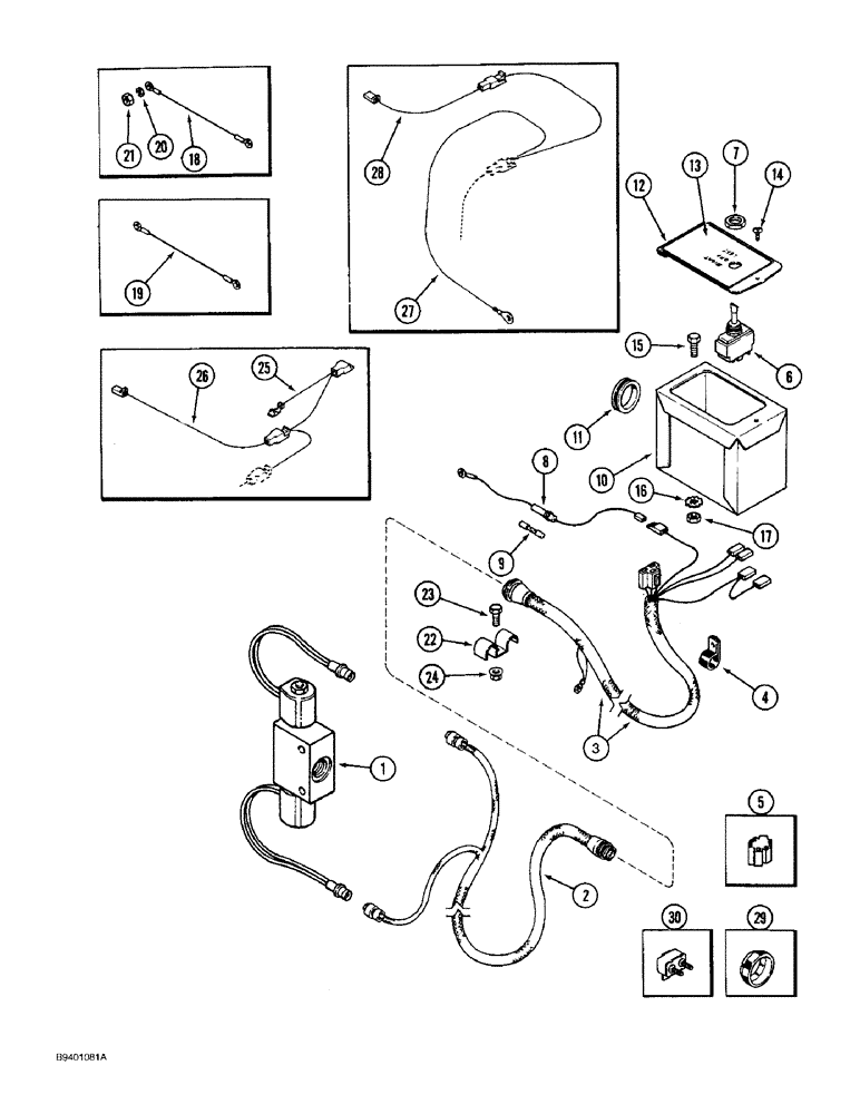 Схема запчастей Case IH 7100 - (4-8) - MARKER CONTROL ELECTRICAL SYSTEM, ELECTRONIC SELECTOR (04) - ELECTRICAL SYSTEMS