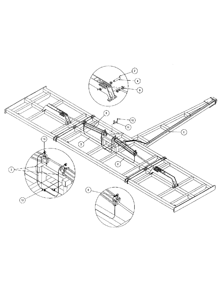 Схема запчастей Case IH CONCORD - (B46) - WING LIFT HYDRAULICS 