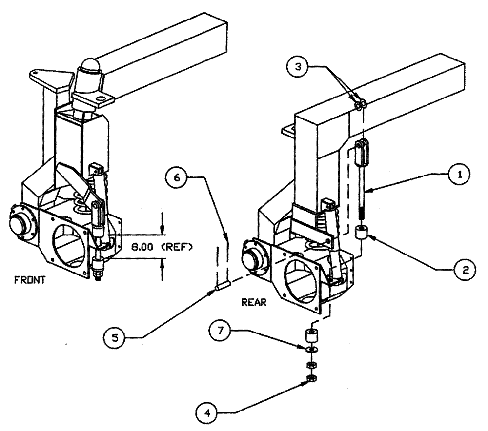 Схема запчастей Case IH PATRIOT WT - (03-003) - SHOCK LIMITER ASSEMBLY Suspension & Frame