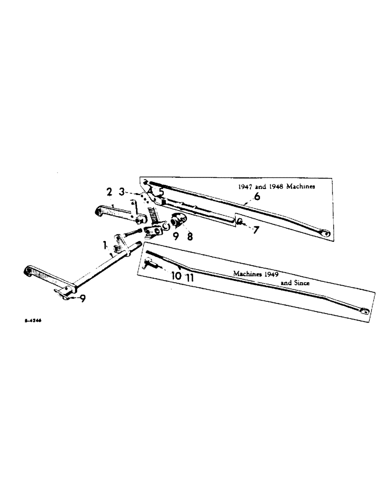 Схема запчастей Case IH A-189 - (H-5) - REAR SPLIT ROCKSHAFT 