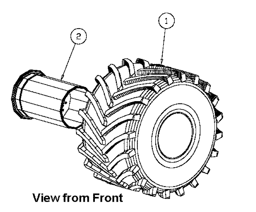 Схема запчастей Case IH FLX3330B - (05-002[01]) - FRONT TIRE GROUP - 66" FIRESTONE, 16 PLY Tires