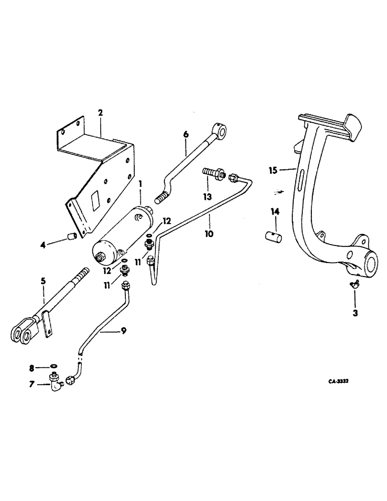 Схема запчастей Case IH 756 - (H-11) - CONTROLS, HYDRAULIC POWERED CLUTCH CONTROL Controls