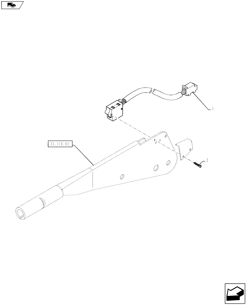 Схема запчастей Case IH PUMA 145 - (55.519.01) - HAND BRAKE SWITCH (55) - ELECTRICAL SYSTEMS