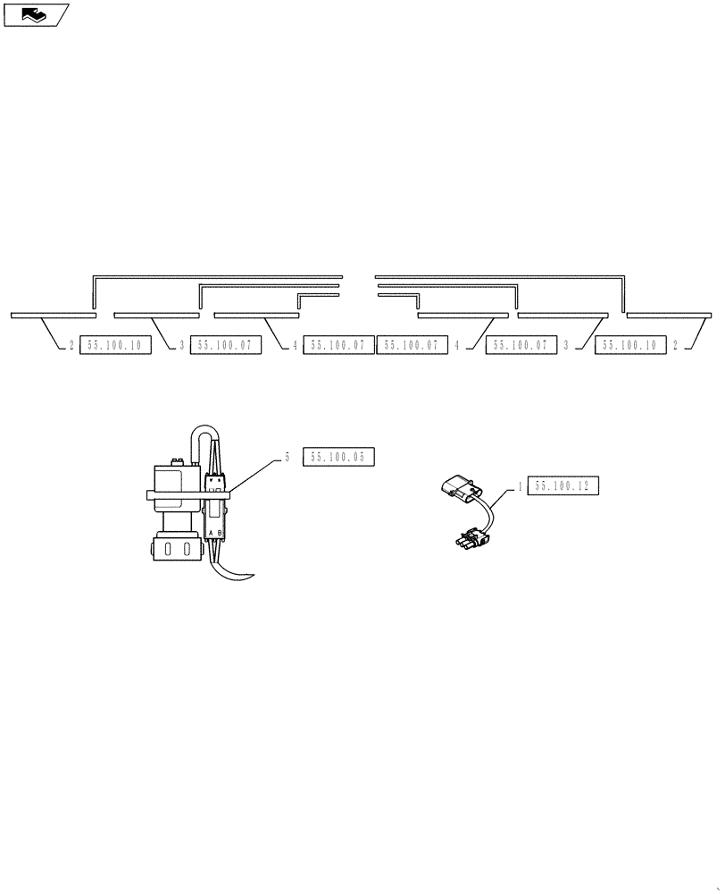 Схема запчастей Case IH 3330 - (55.440.32) - AIM 90’ X 20" SOL GROUP, WILGER 6 (55) - ELECTRICAL SYSTEMS