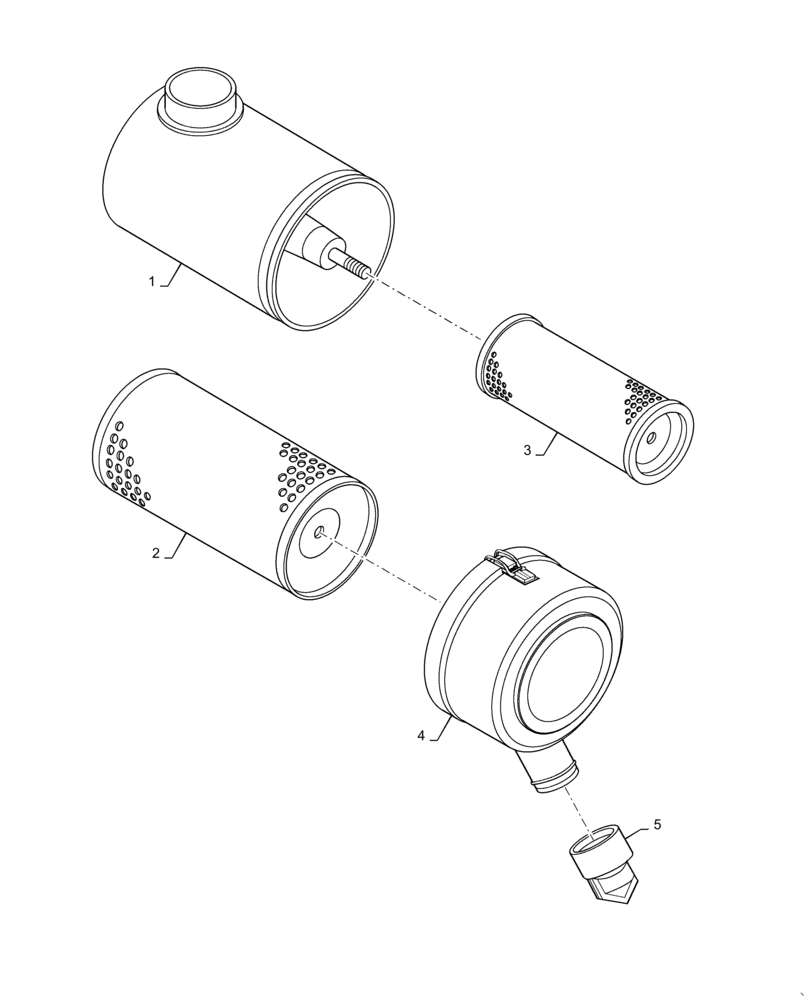 Схема запчастей Case IH C60 - (02-09) - AIR CLEANER (02) - ENGINE