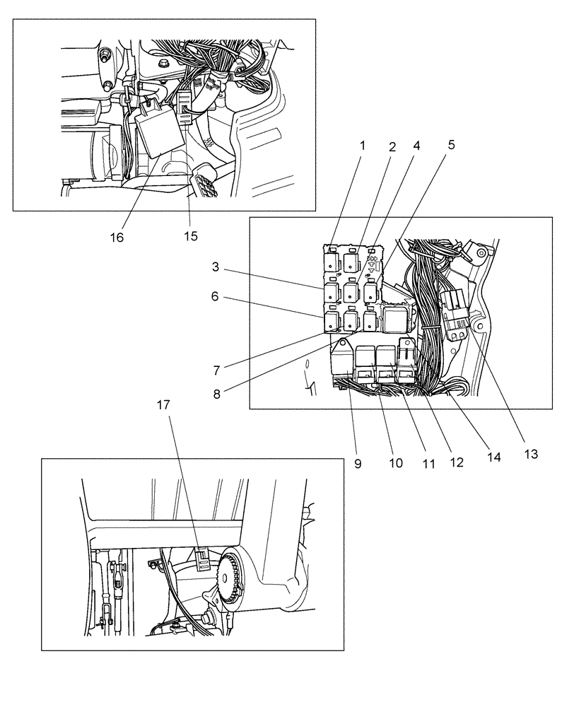 Схема запчастей Case IH FARMALL 40 - (06.06) - RELAYS & DIODES & MODULES (06) - ELECTRICAL SYSTEMS