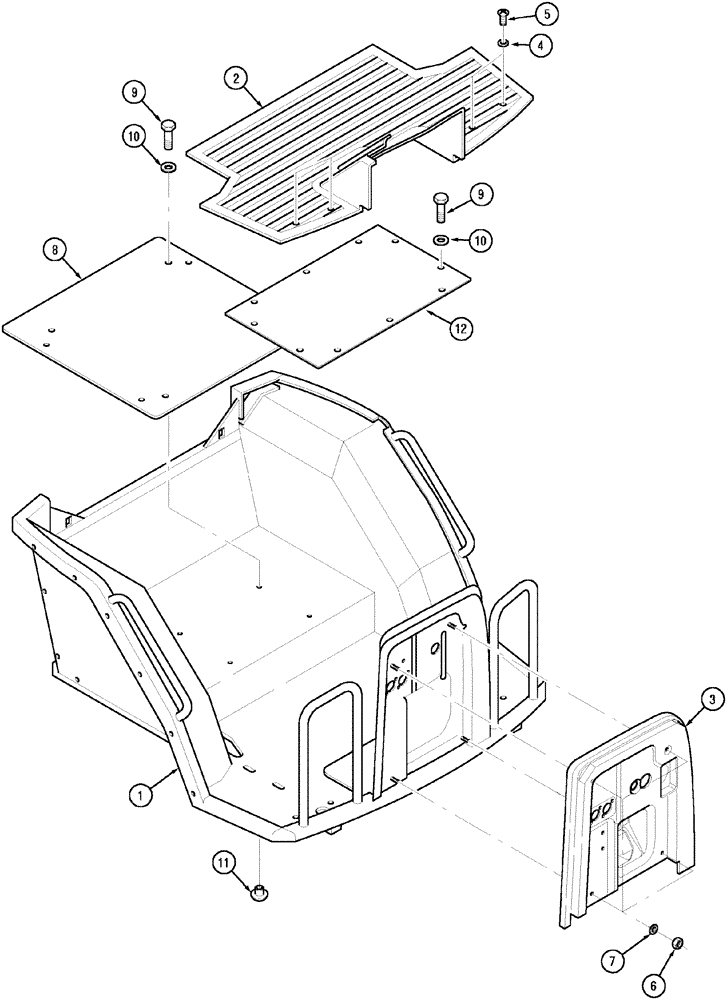 Схема запчастей Case IH CX50 - (09-29) - PLATFORM (09) - CHASSIS/ATTACHMENTS