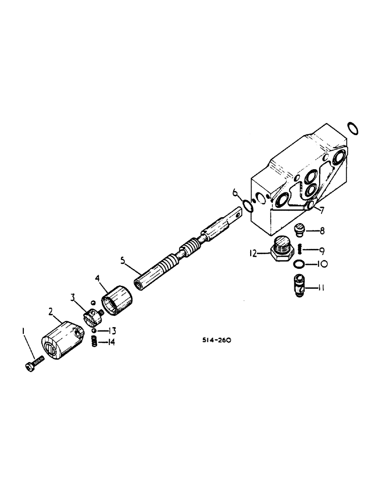 Схема запчастей Case IH 484 - (0C04-2) - SINGLE ACTING AUXILIARY HYDRAULIC VALVE (07) - HYDRAULICS